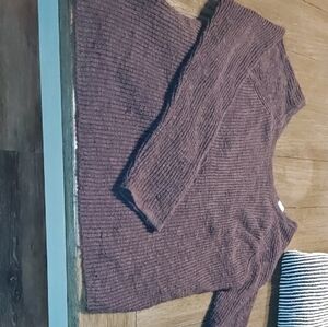 American Eagle Open Back Sweater Chocolate Brown